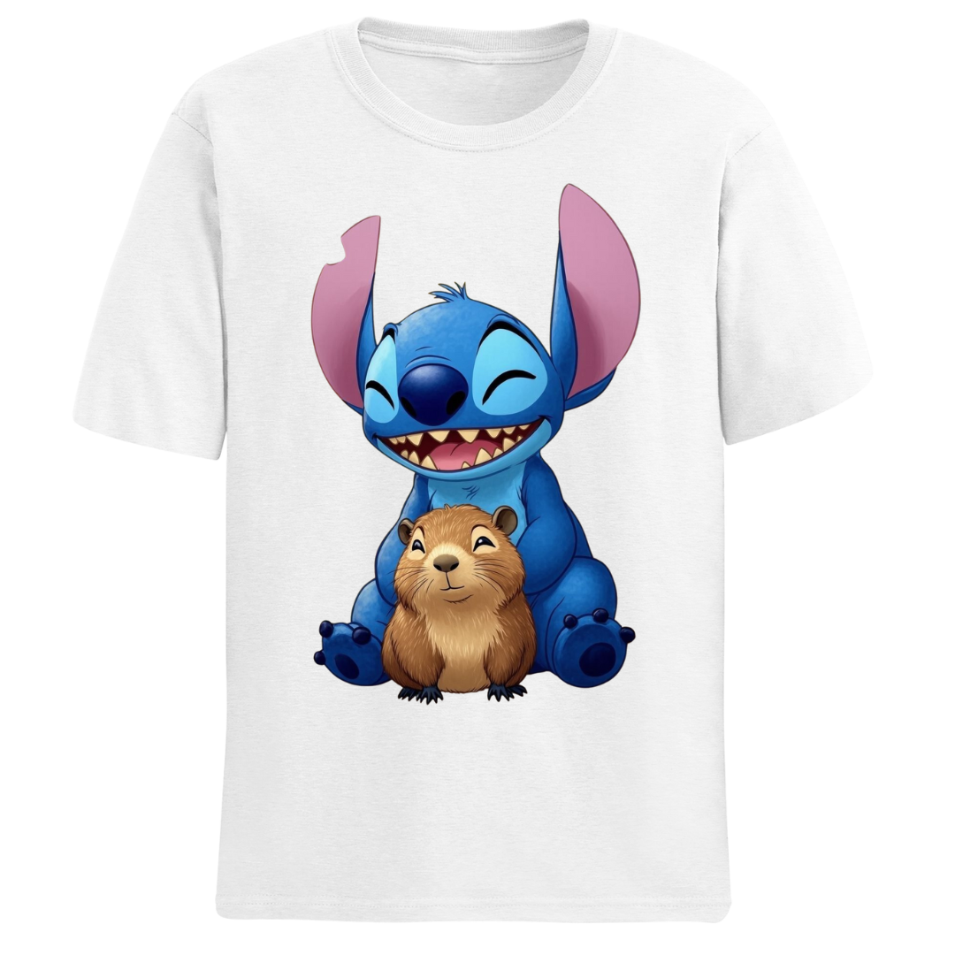 Polos manga corta cuello redondo STITCH 11