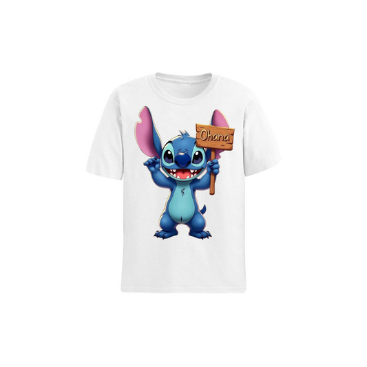 Polos manga corta cuello redondo STITCH 8