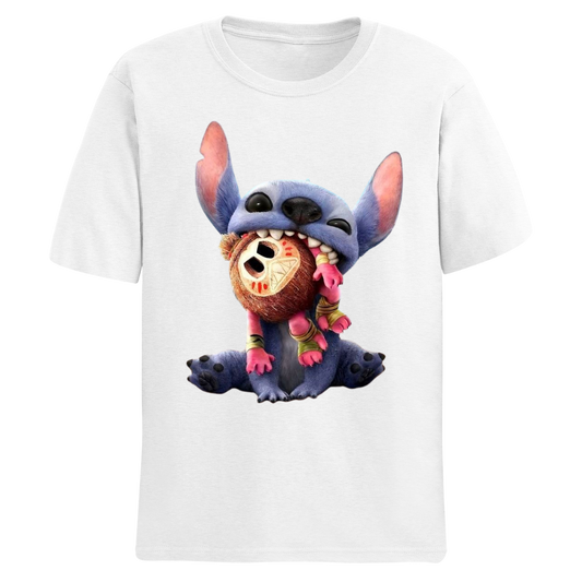 Polos manga corta cuello redondo STITCH 9