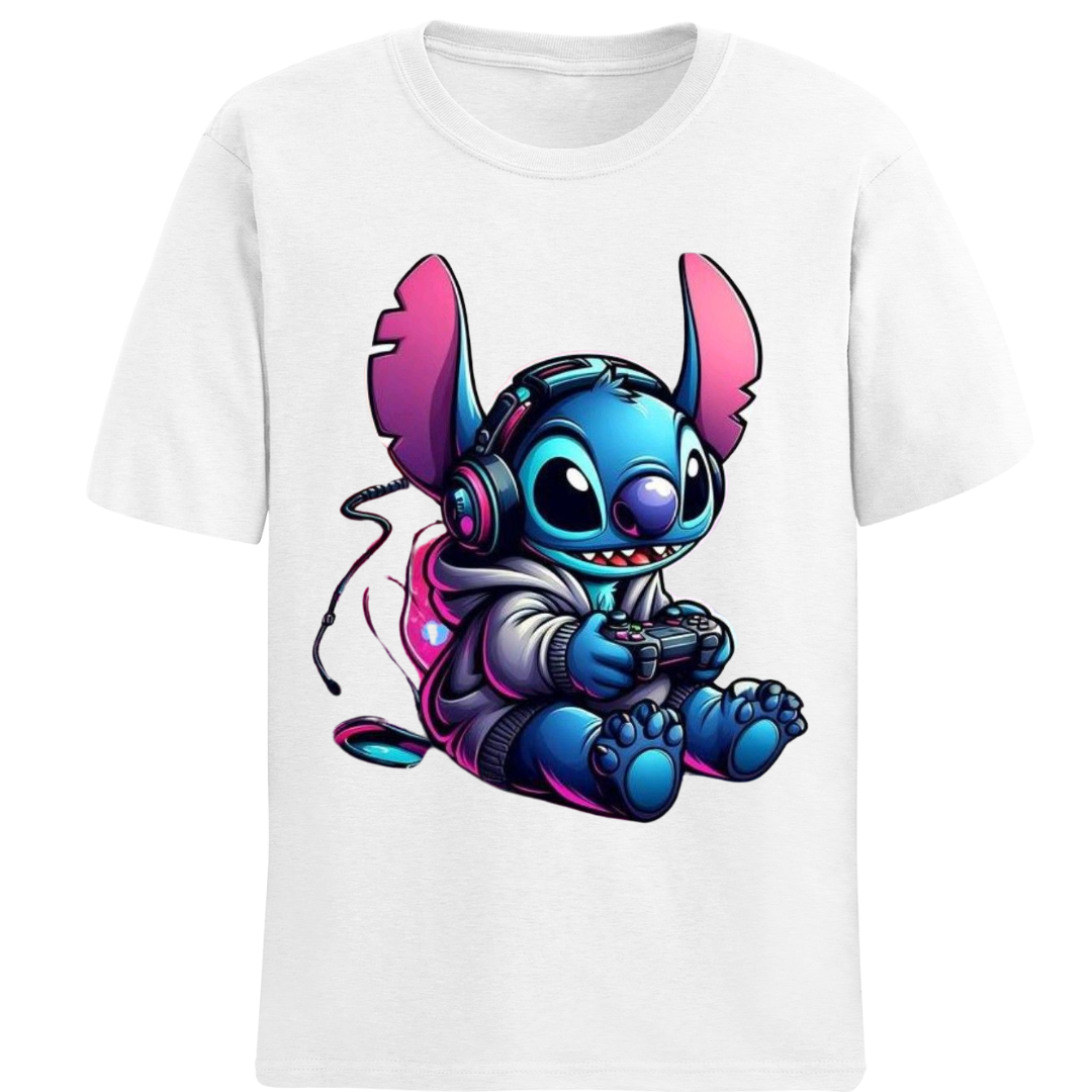 Polos manga corta cuello redondo STITCH 2