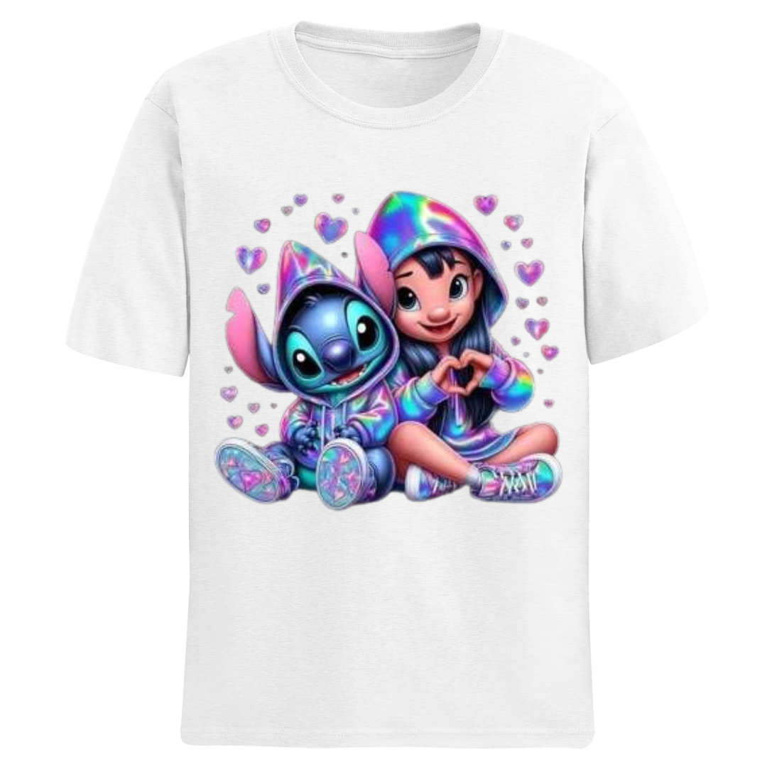 Polos manga corta cuello redondo STITCH 5