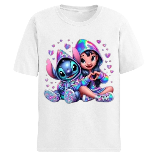 Polos manga corta cuello redondo STITCH 5