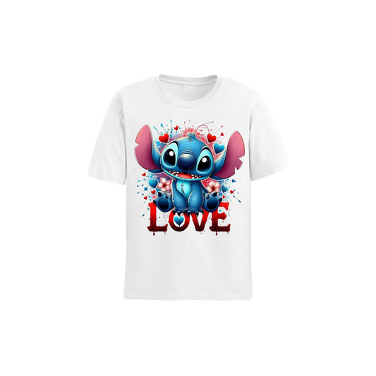 Polos manga corta cuello redondo STITCH 7